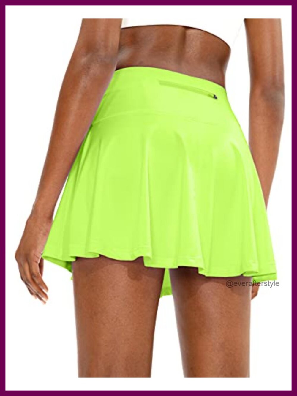 Pleated Tennis Skirt with 4 Pockets Built-in Short Liner High Waist Athletic
